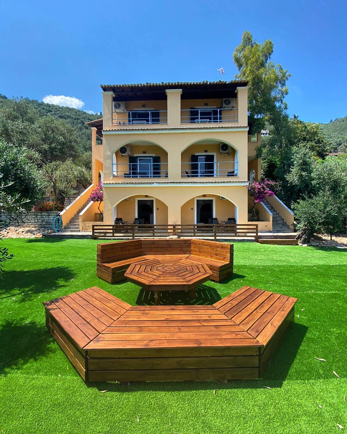 Silent Bay Apartments Katavolos Bagian luar foto